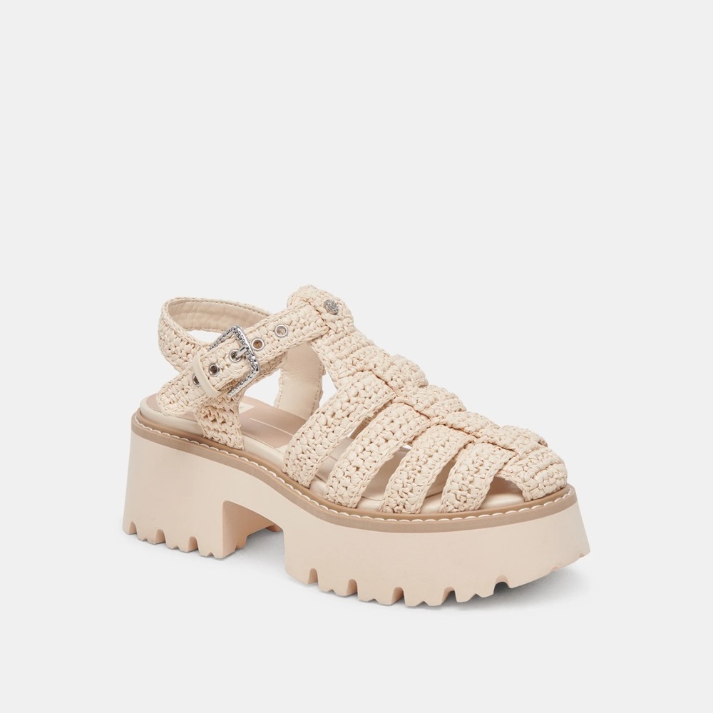 Dolce Vita Cream Chunky Platform Sandals